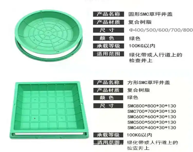 长清树脂复合种植井盖展示